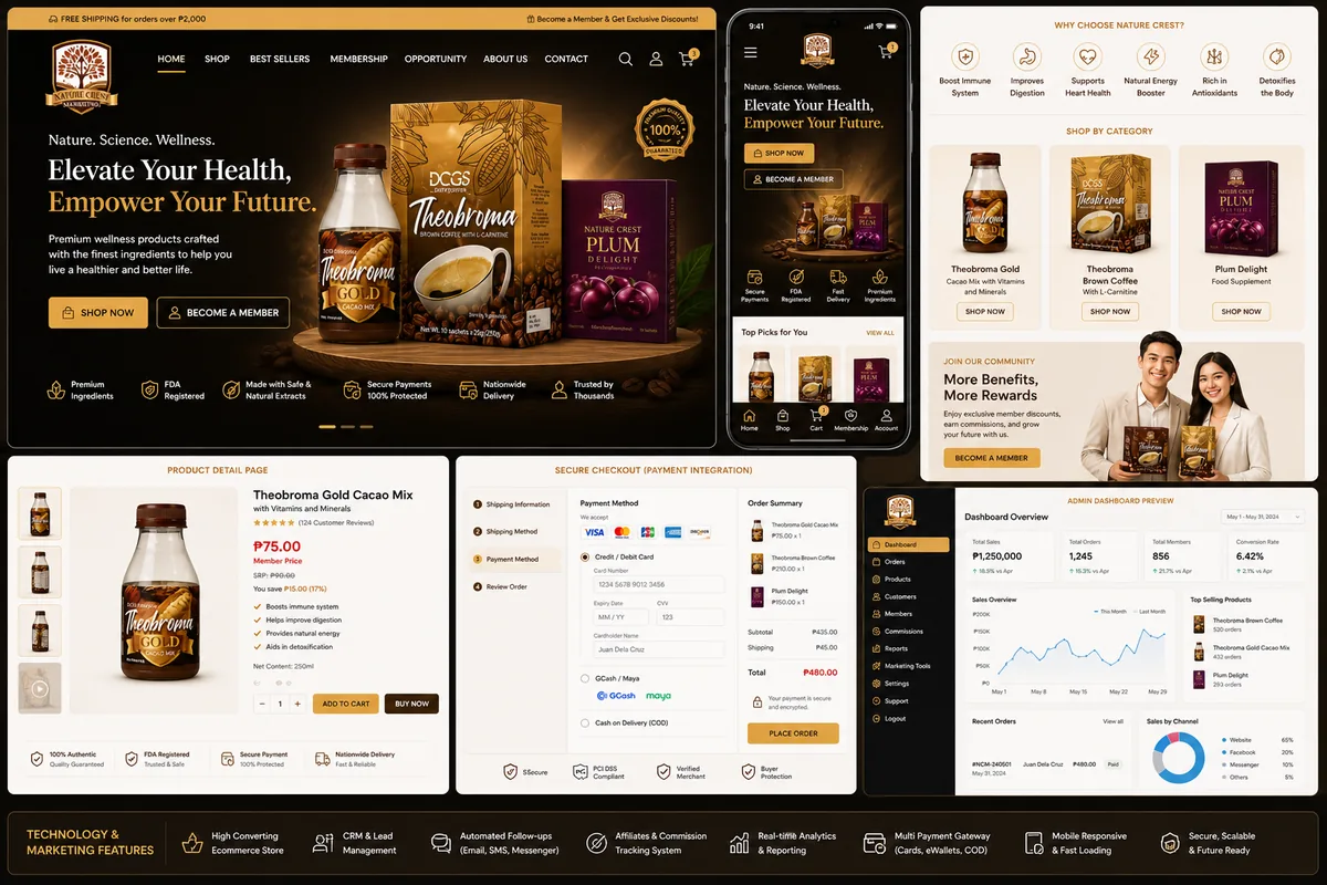 Nature Crest E-commerce Store