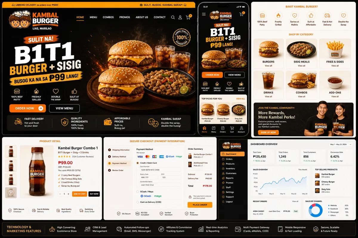Kambal Burger E-commerce Store