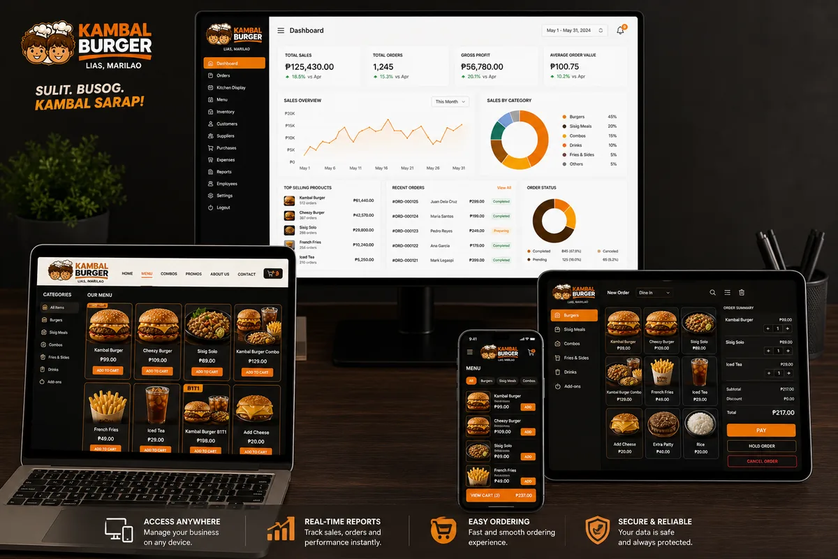Kambal Burger POS & Dashboard